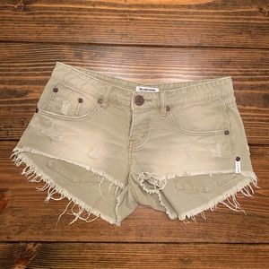 One Teaspoon Bonita Short (Army Green) (26) NWOT